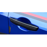 Carbon Fiber Style Door Handle+Door Edge Protect Trim For Honda Civic 2016-2021