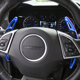 Blue Alloy Steering Wheel Extension Paddle Shifter For Chevrolet Corvette Camaro