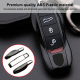 Black Hard Remote Control Key Fob Holder For Porsche Cayenne Panamera Boxster Cayman