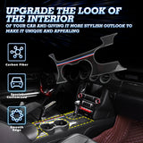 Genuine Carbon Fiber Interior Gear Shift Box Frame Cover For Ford Mustang 2015 2016 2017 2018 2019 2020 2021
