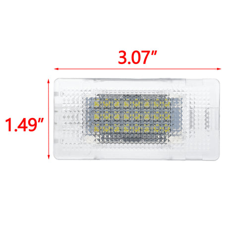 Canbus Error Free White Full LED Luggage Trunk Cargo Area Light Lamp Assembly Replacement For BMW 3 5 6 7 Series X1 X5 F10 F11 E90 E92 E53 Accessories,Super Bright 24-SMD