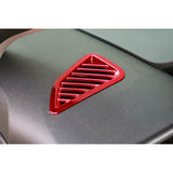 2X Sporty Style Red Front Dashboard AC Air Outlet Cover For Toyota Corolla Cross