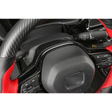 Carbon Fiber Texture Steering Wheel Upper Trim For Honda Civic 11th Gen 2022+