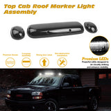 Smoke Lens Cab Roof Marker Running Light w/White LED For Chevy Silverado 2002-07