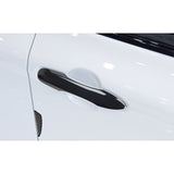 Gloss Black Door Handle + Door Edge Guard Cover For Toyota Camry 2018-2024