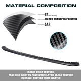 Carbon Fiber Pattern Front Bumper Lip Cover Trim For Honda Civic 11th Gen 2022