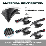 Carbon Fiber Pattern Door Handle Bowl Cover Trim For Honda Civic 11th Gen 2022