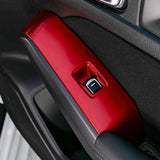 4pcs Red Interior Window Lift Button Cover Trim For Honda Civic 11th Gen 2022