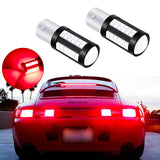 1156 5007 7506 BA15S LED Tail Brake Stop Light Rear Turn Signal Pure Red Bulbs