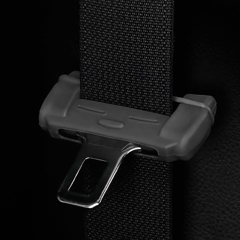 4pcs Black Safety Interior Car Seat Belt Buckle Clip Cover Sleeves Universal Fit