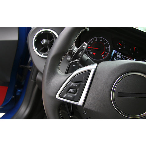 Black Alloy Steering Wheel Extension Paddle Shifter For Chevy Corvette Camaro