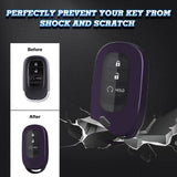 Purple Black Soft TPU Full Protect Remote Smart Key Fob Cover For Honda Accord Civic 2022