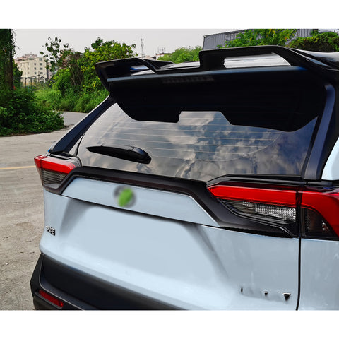 Glossy Black Exterior Rear Trunk Upper Lid Cover Trim For Toyota RAV4 2019-2022