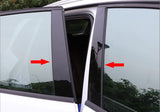 8pcs Black Exterior Window Pillar Posts Molding Pre-Cut Cover Side Door Trims For Honda Civic Sedan 2012 2013 2014 2015