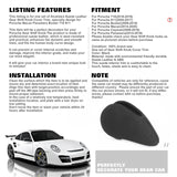 Alcantara Leather Gear Shift Knob Case For Porsche Macan Panamera Boxter 718 911