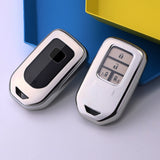 Silver TPU Anti-dust Remote Key Fob Cover For Honda Civic Accord 2/3/4 Button