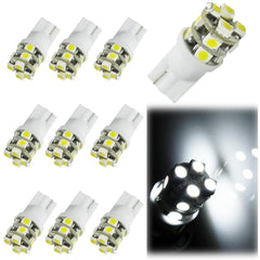 10x Super White\ Blue 12-SMD T10 194 168 2825 175 W5W Wedge LED Car Lighting Bulbs