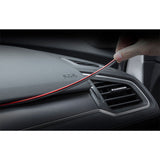 16ft Red Car Interior Door Gap Edge Line Insert Molding Trim Strip Accessories