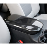 Carbon Fiber Texture Inner Central Console Armrest Box Cover Trim For Toyota RAV4 2019-2024