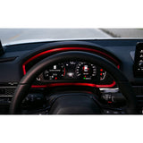 Red ABS Sporty Style Interior Dashboard Cover Trim For Honda Civic 11th Gen 2022
