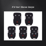 TPU Full Seal Remote Control Smart Key Fob Holder Shell For GMC Yukon/XL/Denali 15-20