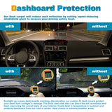 Center Console Dashboard Mat Pre-Cut Non-Slip Sunshield Sun Glare Protector Dash Carpet Pad Black Cover Compatible with Subaru Forester 2013-2018