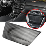 Carbon Fiber Print Cigarette Lighter Panel Cover Trim For Honda Accord 10th Gen 2018 2019 2020