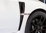 Matte Black Front Side Fender Vent Sticker Full Set For Subaru WRX STI 2015-2021