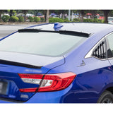 Exterior Rear Window Windshield Roof Visor Deflector Spoiler Wing Trim Compatible with Honda Accord Sedan 10th Gen 2018-2021, Glossy Black