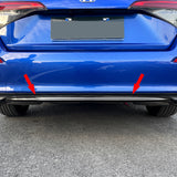 Carbon Fiber Pattern Rear Bumper Lip Cover Trim For Honda Civic 11th Gen 2022