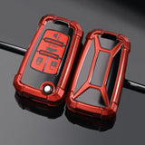 Red Full Protect Remote Smart Key Fob Cover Case Compatible with Chevrolet Camaro, Cruze, Equinox or Buick Allure, Encore, Lacrosse or GMC Terrain etc. (4-Buttons Key)