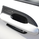 4PCS Exterior Door Handle Bowl Cover Trim For Toyota Highlander 2020-2021, Carbon Fiber Pattern