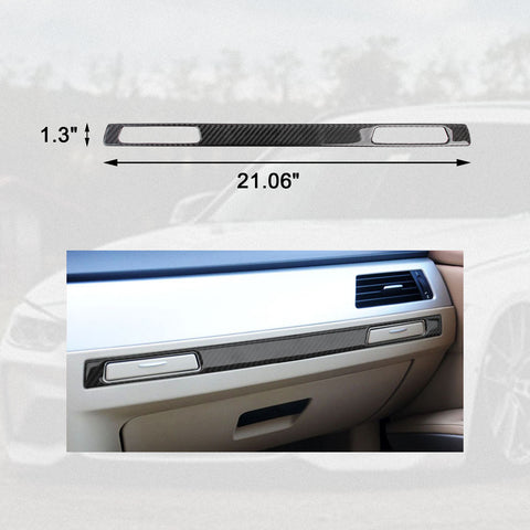 AIRSPEED Carbon Fiber Car Copilot Water Cup Holder Panel Cover Interior  Trim Decoration for BMW 3 Series E90 E92 E93(2005-2012)