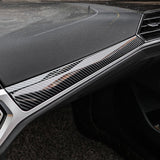 2X Interior Carbon Fiber Texture Dashboard Strip Trim For BMW G20 G21 2019-2021