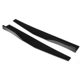 Gloss Black Side Skirt Rocker Winglets Splitters Extensions Diffusers Lip Wind Wing Body Kit Compatible With Most Cars Universal Fit