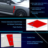 Red Upper & Lower Front Fender Side Vent Stickers For Subaru WRX STI 2015-2021