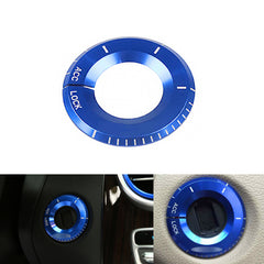 1PC Blue Aluminum Key Hole Surround Molding Cover For Mercedes A B C E S R ML GL