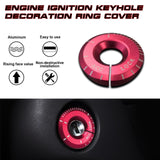 Red Engine Ignition Keyhole Ring Cap Cover For VW Golf GTI Jetta Audi A3 A4 TT