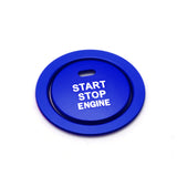 Blue Engine Push Start Button w/Ring Cover Trim For Subaru WRX STI Crosstrek BRZ