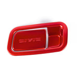 Red Sporty Storage Box Handle Overlay Molding Cover For Honda Civic 10th Gen 2016-2021
