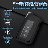 Black Soft TPU Full Protect Smart Remote Control Key For Lexus NX RX 250 GS IS RC 300