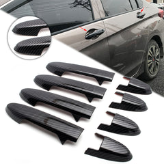 New Carbon Fiber Style Side Door Handle Cover Guard Trim for Honda Fit 2014-2019