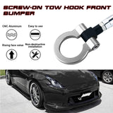 JDM Silver Sport Racing Style Aluminum Tow Hook for Infiniti G37 FX35 FX45 FX50