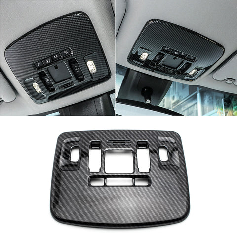 Sporty ABS Carbon Fiber Car Front Reading Light Lamp Cover Trim for Toyota Camry 2018-2024