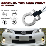 Silver Aluminum Anodized Race Sporty Track Style Tow Hook Exact For Lexus IS RC