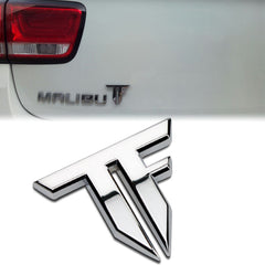 Chrome Metal 3D TF Badge Transformers Logo Emblem Sticker for Chevrolet Car Door Hood Trunk Tailgate Side Fender Decoration