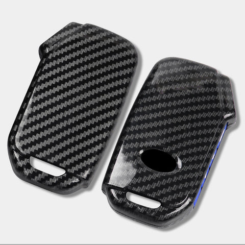 Carbon Fiber Texture Full Protect Remote Key Fob Cover For Kia 	Sorento 2018-22