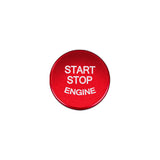 Aluminum Keyless Start Engine Stop Push Button Stickers Cover Trim Compatible with BMW 1 2 3 4 X1 Series F20 F22 F30 F32 F48 (Red)