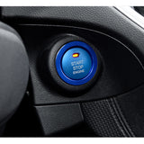 Glossy Blue Aluminum Alloy Engine Start Button Cover Trim For Subaru Forester XV