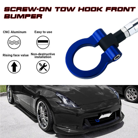 JDM Blue Sport Racing Style Aluminum Tow Hook for Infiniti G37 FX35 FX45 FX50